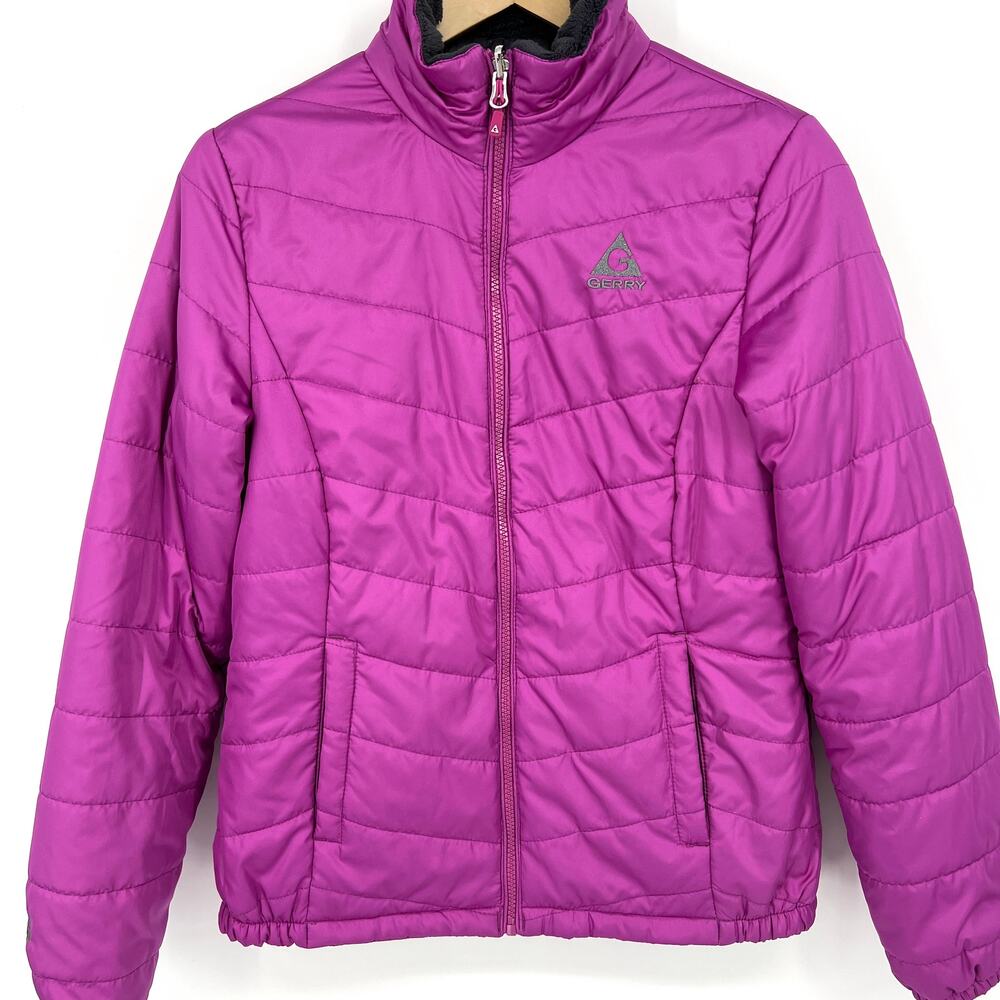 Gerry Womens Fuschia Lightweight Puffer Coat Size M